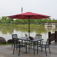 Table de Patio en porte-à-faux géante, Parasol de jardin extérieur, parapluie de cour banane