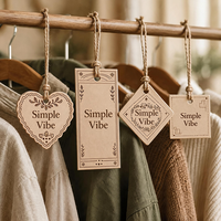Étiquettes de vêtements écologiques en carton, étiquettes personnalisées avec logo, étiquettes de vêtements personnalisées, étiquettes suspendues pour vêtements