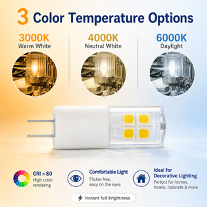 G4 โคมไฟเซรามิค 2W 170-200LM AC DC 12V SMD อุณหภูมิสี CCT 3000K 6000K CRI80 130lm/w 15000H ETL CE RoHS - Product Image 3