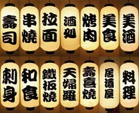 Bas quantité minimale de commande personnalisé japonais Sushi Restaurant cylindre personnalisé japonais Ramen lanternes en papier