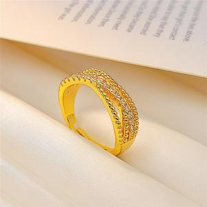 Anello Aperto Regolabile con Design a Croce, Anello a Strati per Donne e Uomini - Product Image 3