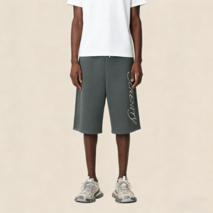 Shorts en coton pour hommes avec impression DTG personnalisée Kornit, logo Serenity, livraison directe d'usine, OEM/ODM disponible - Product Image 1