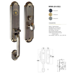 Manijas de Puerta de Latón y Cuero de Alta Calidad para Dormitorio y Baño, Cerraduras para Puertas, Herrajes para Muebles - Product Image 1