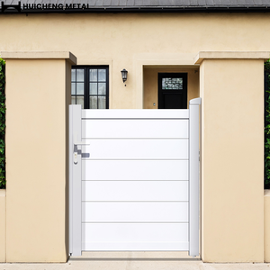 <span class=keywords><strong>Portillon</strong></span> d'entrée extérieur en alliage d'aluminium, design simple, installation facile, personnalisable, avec charnières et serrures, Australie - Product Image 2