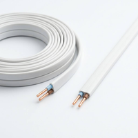 Câble de construction aérien Purorigin BVVB 2 conducteurs 300V 2AWG, conducteur plat rectangulaire en cuivre, isolation PVC, norme IEC