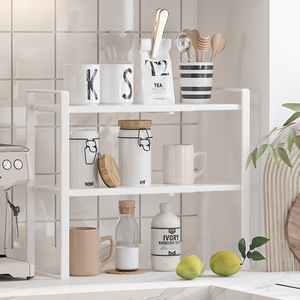 Étagère de cuisine télescopique Sea Shark en acier au carbone, organisateur de placard multifonctionnel, étagère de rangement pour cuisine, chambre et salle de bain - Product Image 3