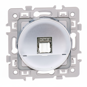 Silver Square CAT6 FTP Blindado RJ45 Socket Grado 1 TV Ethernet Conectores Producto - Product Image 1