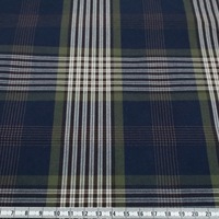 Tissu en coton pur teint en fil à carreaux gingham léger et respirant 140 GSM pour doublure de chemise et vêtements d'intérieur