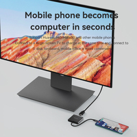 Station d'accueil USB C portable 3 en 1 avec sortie 4K 60Hz, port de charge rapide PD, station d'accueil pour Macbook Pro, hub USB