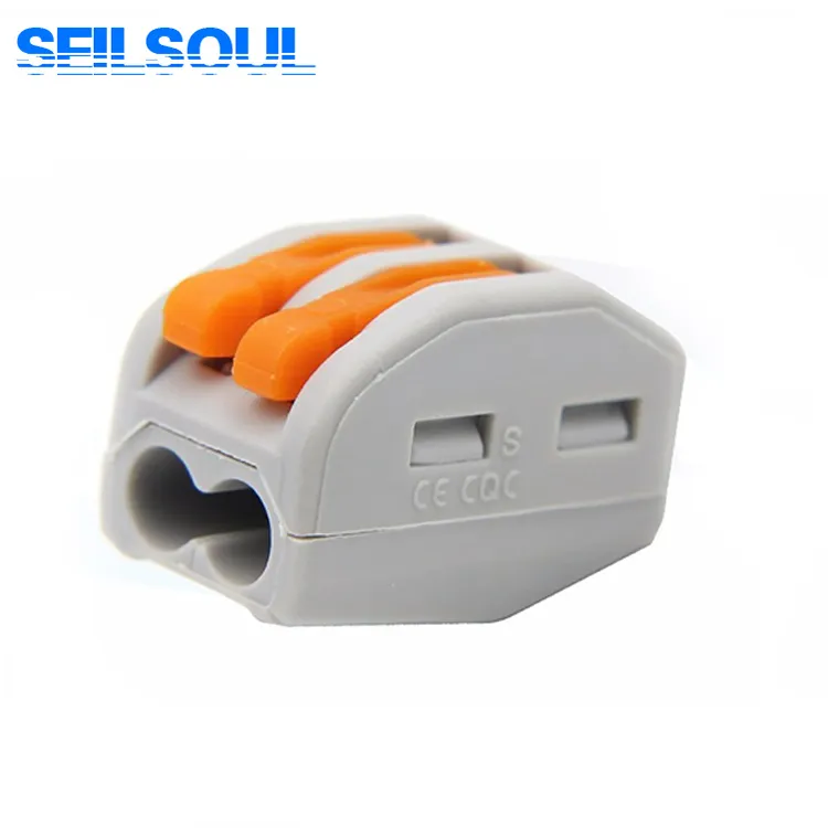 222-412 SEILSOUL Buen Precio de alta calidad 2-Conductor rápido conector eléctrico bloque de Terminal