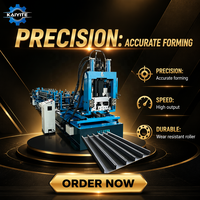 Ligne de production de profilés en acier galvanisé à prix d'usine, machine de fabrication de poutrelles en acier C et Z à réglage automatique