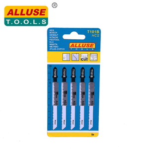 ALLUSE 5 件装 T101B 白色 T 型柄 HCS 曲线锯片 100 毫米（工作长度 75 毫米）10TPI 精密直切 1.5 毫米厚度 - Product Image 4