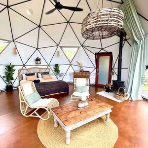 Mewah tahan air Dome Hotel rumah Geodesic Domes Glamping <span class=keywords><strong>Igloo</strong></span> dengan jendela kaca - Product Image 4