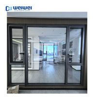 Ventanas Abatibles de Aleación de Aluminio, Fabricación Alemana de Precisión, Aislamiento Térmico, Templadas, de Lujo para Villas, Eficiencia Energética