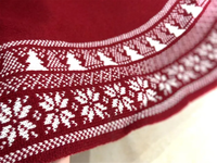 48''jupe d'arbre de Noël rouge accessoires de décoration de la maison décorations d'arbre de Noël décor de Noël jupe d'arbre tricotée