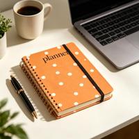 Agenda Espiral Personalizada, Planificador Semanal y Mensual, Diario de Gestión del Tiempo, Organizador de Oficina para Estudiantes, Cubierta de PVC