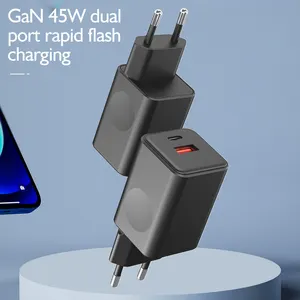 Dropshipping Factory Dropshipping Products 2024 5V 2.4A 20V 45W PD Fast Chargers Adapters Gan Technology TYPE C Travel Wall Charger