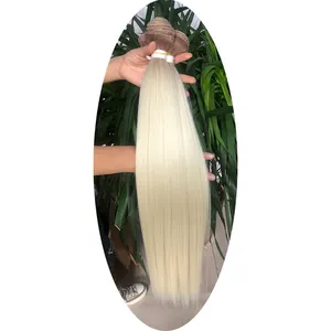 ZYR सीधे बाल कपड़ा बाल विस्तार 613 के साथ थोक सिंथेटिक 30 इंच Yaki सीधे बाल बुनाई पूर्ण अंत करने के लिए