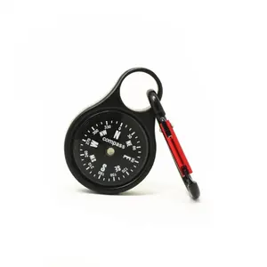 Custom Outdoor Hanging Hiking Climbing Keychain Set Pocket Mini Zinc Alloy Good Quality Metal Compass