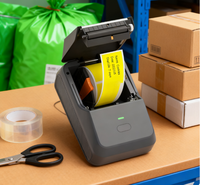 KAIAM Printer Label kabel nirkabel Bluetooth, perangkat industri genggam Printer Label perekat sendiri Printer penanda kawat