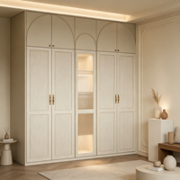 Armoire de style européen contemporain de qualité supérieure avec tiroirs, dernières conceptions pour meubles de maison personnalisés, chambre à coucher