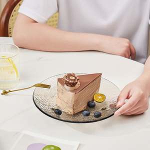 Assiette à fruits de luxe transparente multifonctionnelle Bol décoratif en plastique Plateau de rangement pour bonbons, gâteaux et collations - Product Image 5