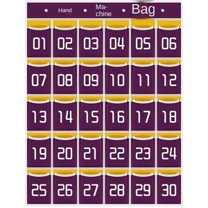 Organizador de Pared de Acero Inoxidable para Escuela, Aula u Oficina, Bolsa de Almacenamiento para Celulares a Bajo Precio, Guardarropa de Cinco Niveles - Product Image 2