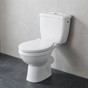 Aqua <b>Pan</b> Two Piece WC Porcelain Water Closet Dual Flush Concealed <b>Cistern</b> Washdown Floor Mounted <b>Toilet</b> - Product Image 3