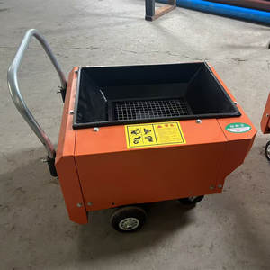 電動コンクリートポンプ4KWミキサー,ポンプセメント機械ウェットコンクリートコンベヤーモバイルポータブル - Product Image 2