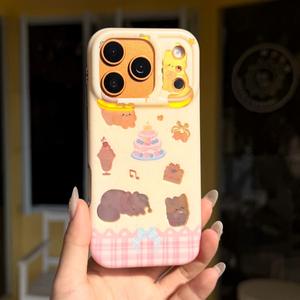 Coque de téléphone personnalisée avec motif animal Cake <span class=keywords><strong>Cat</strong></span> Laser Rhinestone pour iPhone 15/14/13/12 avec cordon de protection - Product Image 2