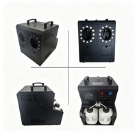 Máquina de Burbujas de 2 Cabezas DMX512, Efecto Especial Profesional para Escenarios, Soplador de Cuatro Ruedas de Alto Rendimiento para Bodas, Fiestas, DJ, Discotecas y Clubs