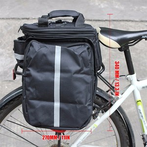 自転車バイクリアシートバッグ防水バイクパニエラックパックショルダーサイクリングキャリア - Product Image 2