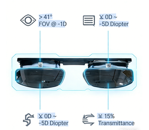 SEEYA SY049WDG09 Binoküler Şeffaf Optik Modül Çift 0.49 inç Mikro Si-OLED 1920x1080 Her Göz İçin >41 FOV 0D -5D Diyoptri - Product Image 3