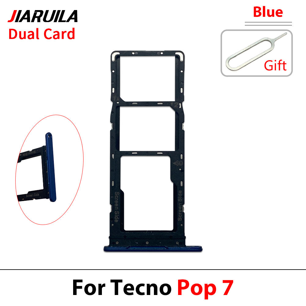 Para Tecno Pop 7 Azul