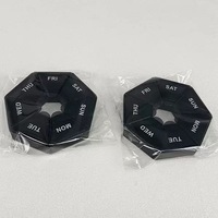Injectie Plastic Kleine Pil Box Organizer Mini Desktop Draagbaar Voor Woonkamer Slaapkamer Stofdichte Een Week Opbergdozen Bakken