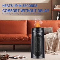 Ventilateur Chauffant Portable Mini Télécommandé Tendance avec Installation sur Site, Chauffage d'Appoint à Thermostat Réglable