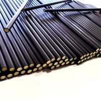 Tubes de fers de billard en fibre de carbone de 12,9 mm, préformés avec remplissage en mousse