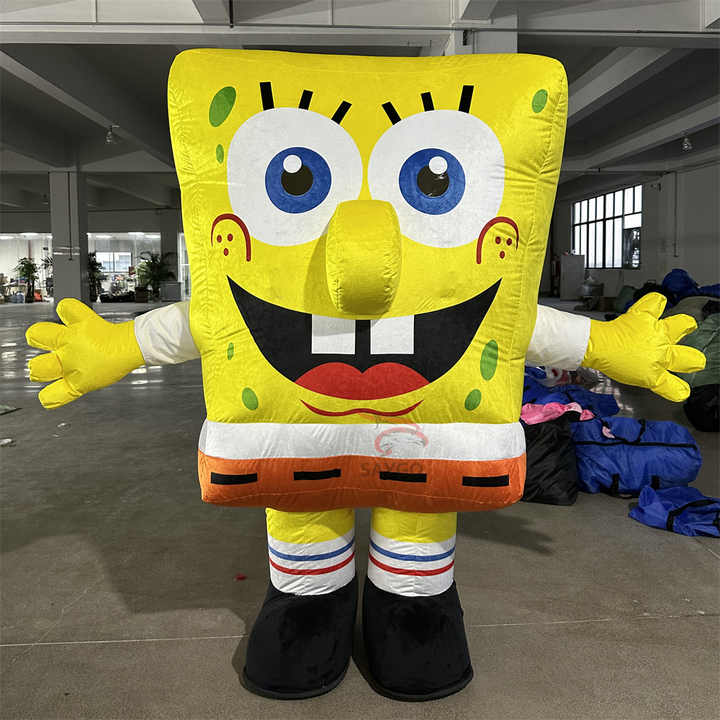 Wholesale Mascot Costume Cartoon Character Inflatable Patrick Star Sponge-Bob SquarePants Teddy Bear Panda Mascot Costumes Party