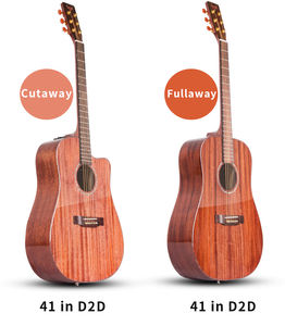 นักสู้วัวกระทิง D2D กีต้าร์อคูสติกคอไม้โรสวู้ด41in คัทเวย์ราคาไม่แพง - Product Image 6
