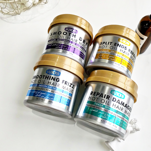 UUKKG Miglior Maschera <span class=keywords><strong>per</strong></span> <span class=keywords><strong>Capelli</strong></span> all'Olio di Argan Idratante Riparatrice <span class=keywords><strong>per</strong></span> <span class=keywords><strong>Capelli</strong></span> Danneggiati da Tintura Trattamento al Collagene Maschera alla Cheratina <span class=keywords><strong>per</strong></span> Salone - Product Image 2