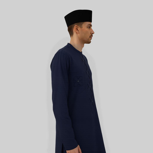 Wholesale Direct <b>Women's</b> Casual Autumn Knitting Moden Pleated Chest Ironless Breathable Kain Sejuk Regular Fit Raya 2025 Ready - Product Image 3