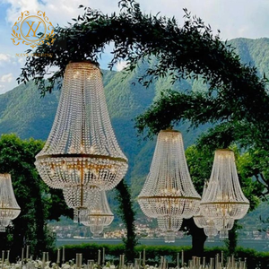 Elegante Lampadario a Sospensione Novità Decorazione da Soffitto per Matrimoni Lampadario Creativo in Cristallo per Eventi Nuziali e Decorazioni per Feste - Product Image 1