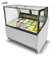 Réfrigérateur de présentation commercial pour supermarchés et cafés : Vitrine extra-large pour desserts