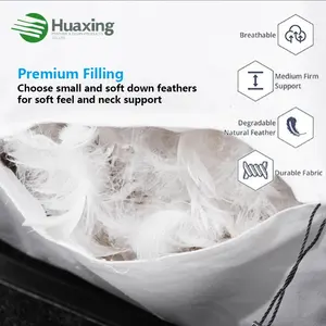 Chất Lượng Tốt 100% Cotton Bìa Vịt Lông Xuống Giường Gối Cho Ngủ Tiêu Chuẩn/Nữ Hoàng Ôm Gối