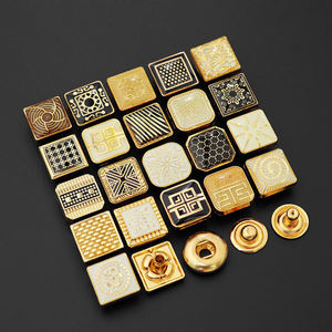 Botón de Metal Personalizado con Logotipo OEM de Aleación de Zinc para Camisas de Hombre, Botón Árabe para Thobe, Botón para Vestidos Abaya Musulmanes, Botón para Jeans - Product Image 4