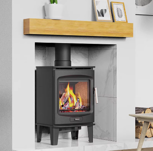 เตาผิงเหล็กหล่อแบบตั้งพื้น WF905 Brogan True Fire ECO Design สำหรับเผาไม้ กำลังไฟ 5 กิโลวัตต์ เหมาะสำหรับห้องนั่งเล่นในบ้านพักตากอากาศ - Product Image 4