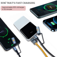 Banque d'alimentation portable multifonctionnelle étanche, mini chargeur de téléphone portable fin avec une capacité de 10000 mAh et 20000 mAh, stations d'alimentation haute capacité