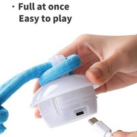 Pelota Eléctrica de Goma TPR para Perros, Juguete Interactivo para Aliviar el Aburrimiento, Activación por Movimiento, Rebote Automático, Fábrica Inteligente