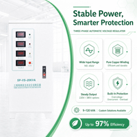 Stabilisateur de tension triphasé à réglage rapide 20 kVA 380 V, régulateur automatique pour lignes de transformation et d'emballage alimentaires