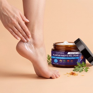 Crème pour fasciite plantaire à marque privée, à base de plantes naturelles, douce, apaisante, soulageant la douleur, nourrissante en profondeur, hydratante, soin des pieds - Product Image 4